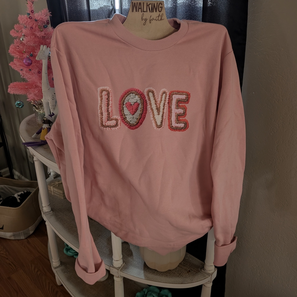 Charming Pink Love Sweatshirt
